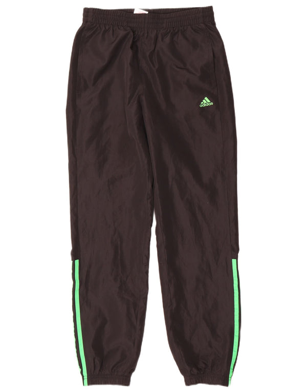 Adidas Boys Tracksuit Trousers Joggers 13-14 Years Black Polyester