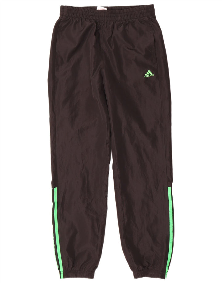 Adidas Boys Tracksuit Trousers Joggers 13-14 Years Black Polyester