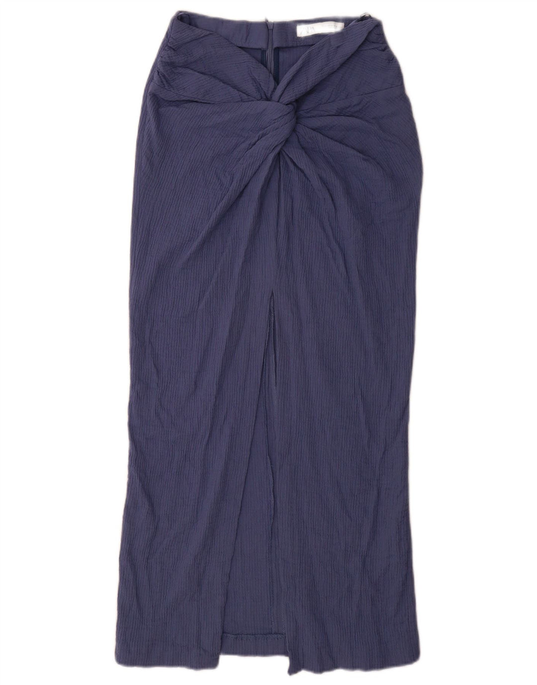 Zara Womens Maxi Skirt Medium W28 Blue Cotton