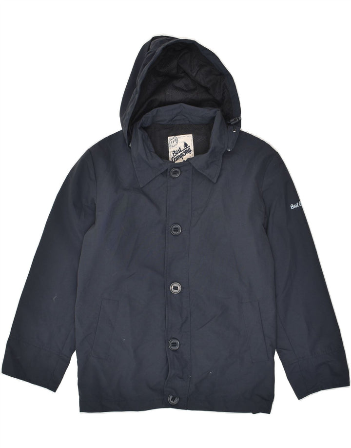 BEST COMPANY Boys Hooded Windbreaker Jacket 11-12 Years Navy Blue | Vintage Best Company | Thrift | Second-Hand Best Company | Used Clothing | Messina Hembry 