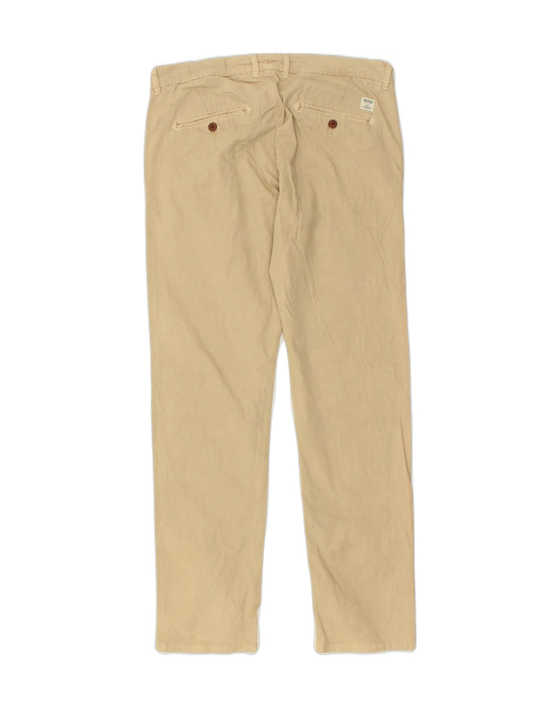 JACK & JONES Womens Slim Fit Chino Trousers W34 L32  Beige Cotton | Vintage Jack & Jones | Thrift | Second-Hand Jack & Jones | Used Clothing | Messina Hembry 