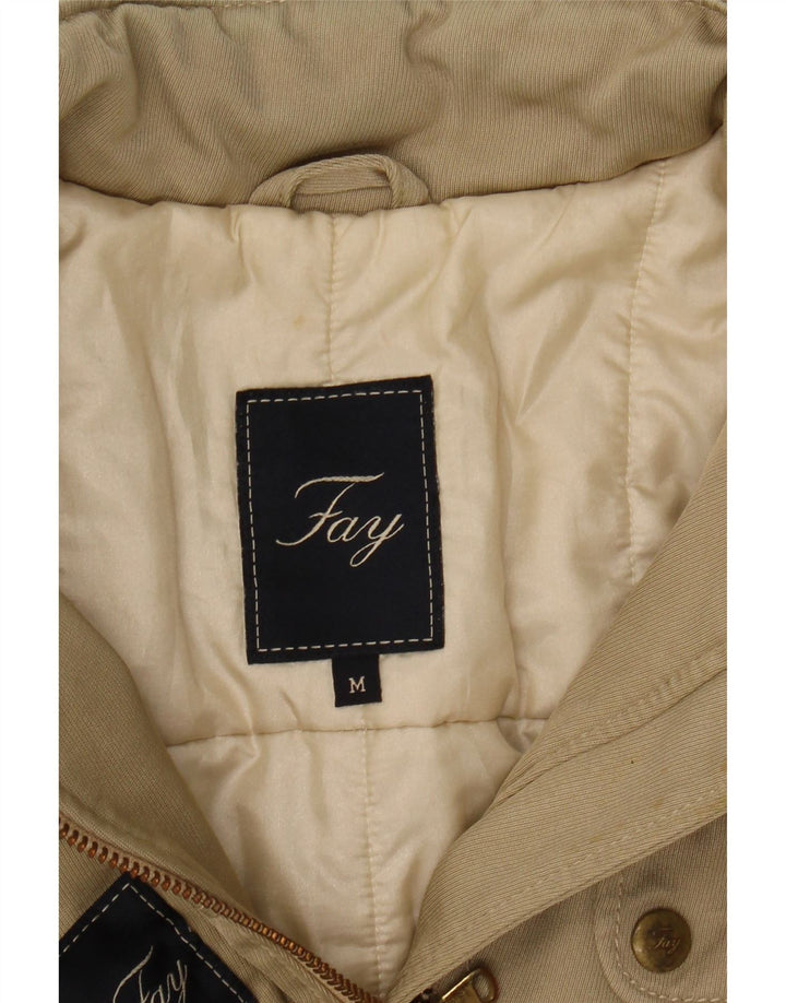 Fay Womens Utility Jacket UK 12 Medium Beige Polyamide
