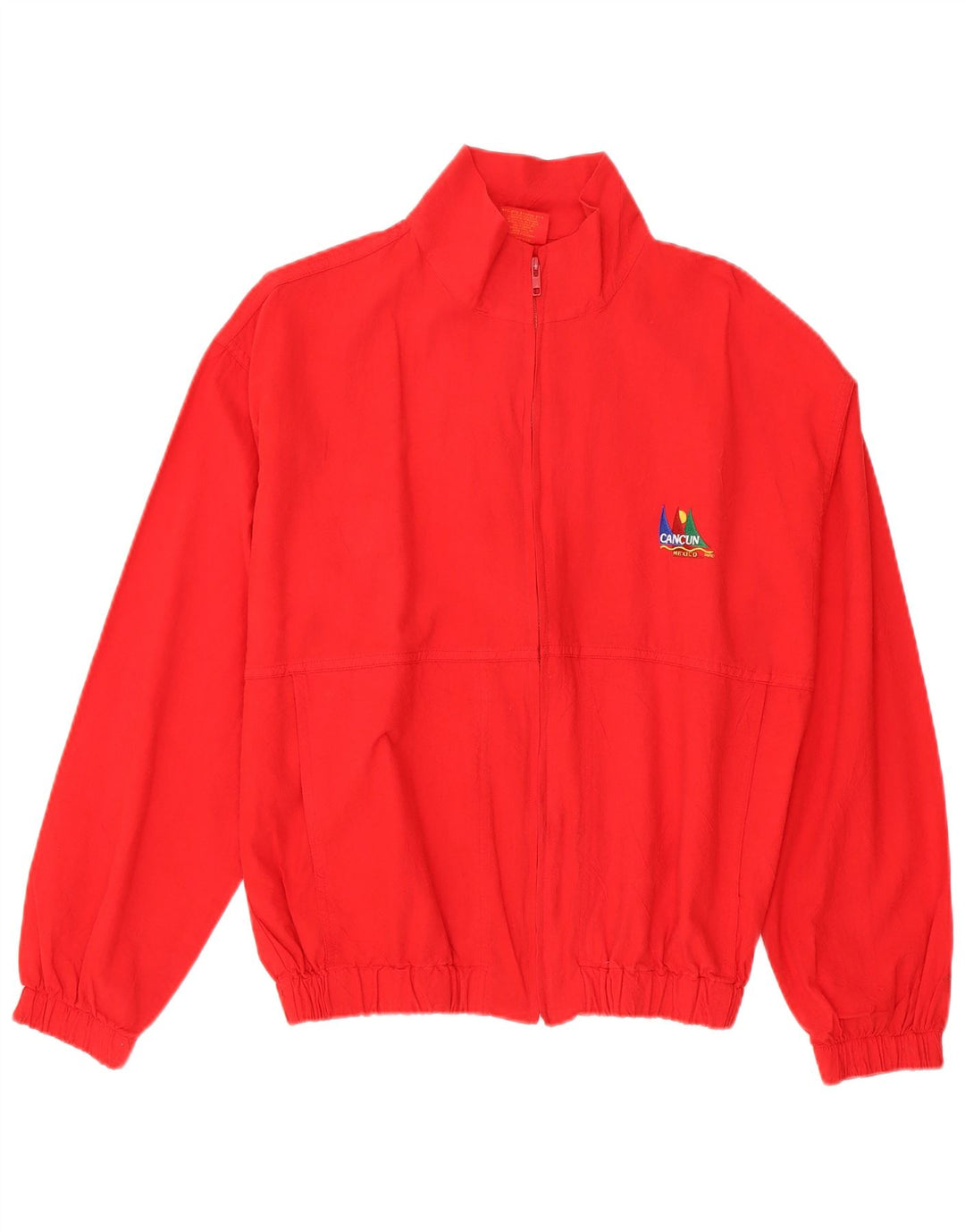 Cancun  Mens Bomber Jacket UK 40 Large Red Cotton