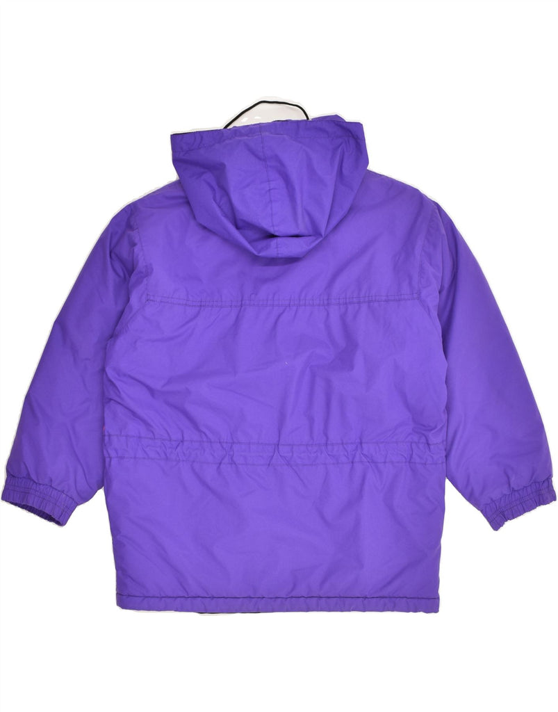 AESSE Girls Hooded Padded Jacket 13-14 Years Purple Colourblock | Vintage Aesse | Thrift | Second-Hand Aesse | Used Clothing | Messina Hembry 