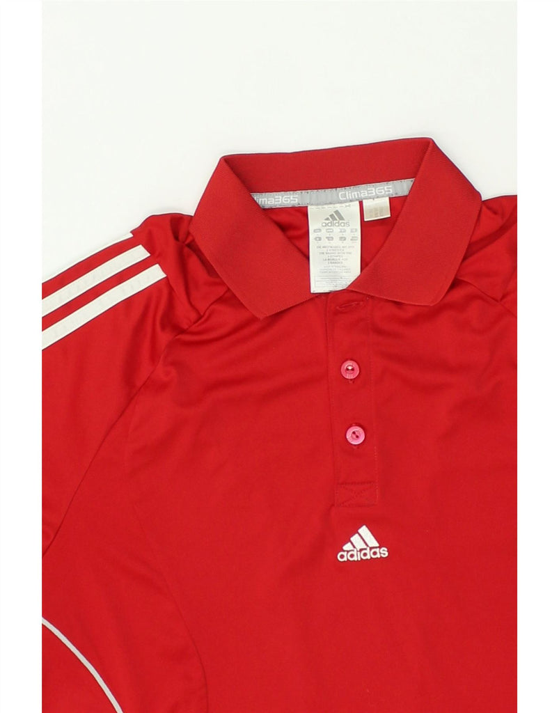 ADIDAS Mens Clima 365 Polo Shirt Small Red Polyester | Vintage Adidas | Thrift | Second-Hand Adidas | Used Clothing | Messina Hembry 