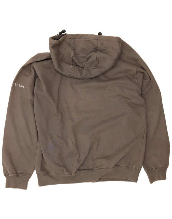 Carrera Mens Zip Hoodie Sweater Medium Grey Cotton