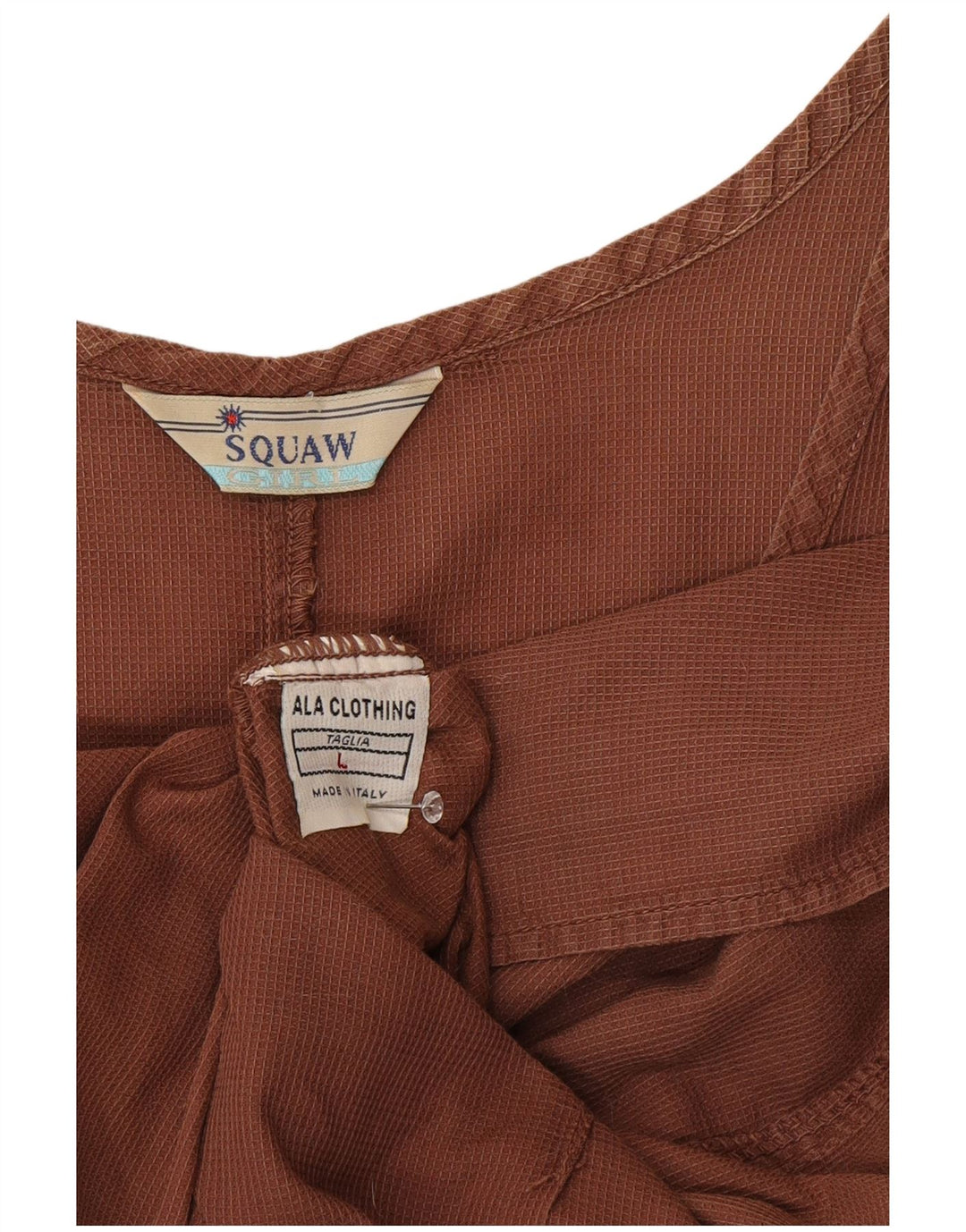 Squaw Womens Sleeveless Maxi Dress UK 14 Large Brown
