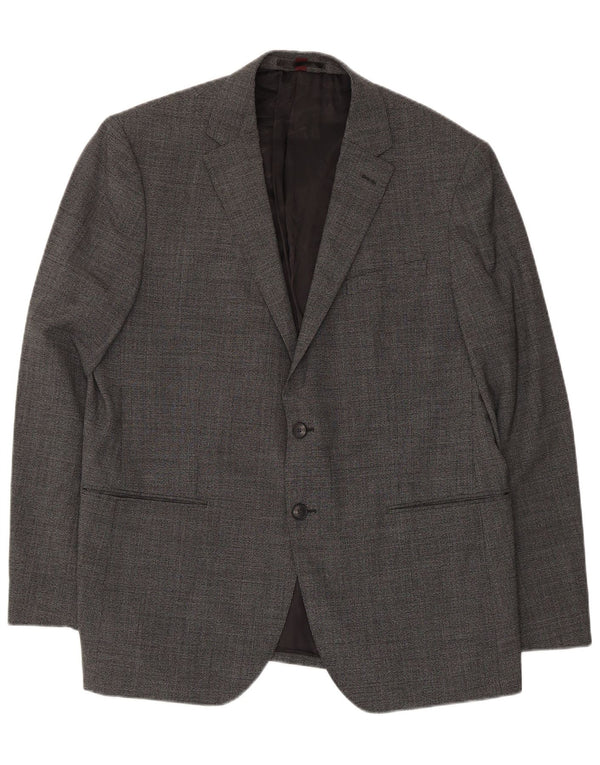 Marks & Spencer Mens 2 Button Blazer Jacket UK 44 XL Grey