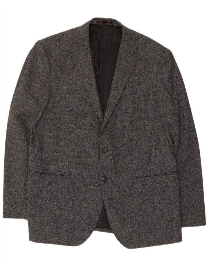 Marks & Spencer Mens 2 Button Blazer Jacket UK 44 XL Grey
