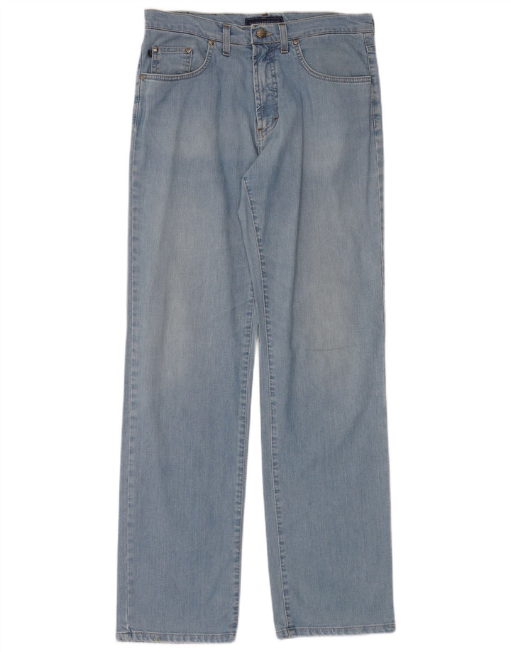 TRUSSARDI Mens 380 Straight Jeans IT 49 Medium W33 L35 Blue Cotton