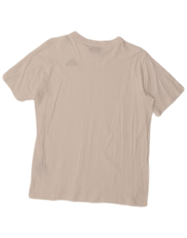 Kappa Mens T-Shirt Top Medium White Cotton