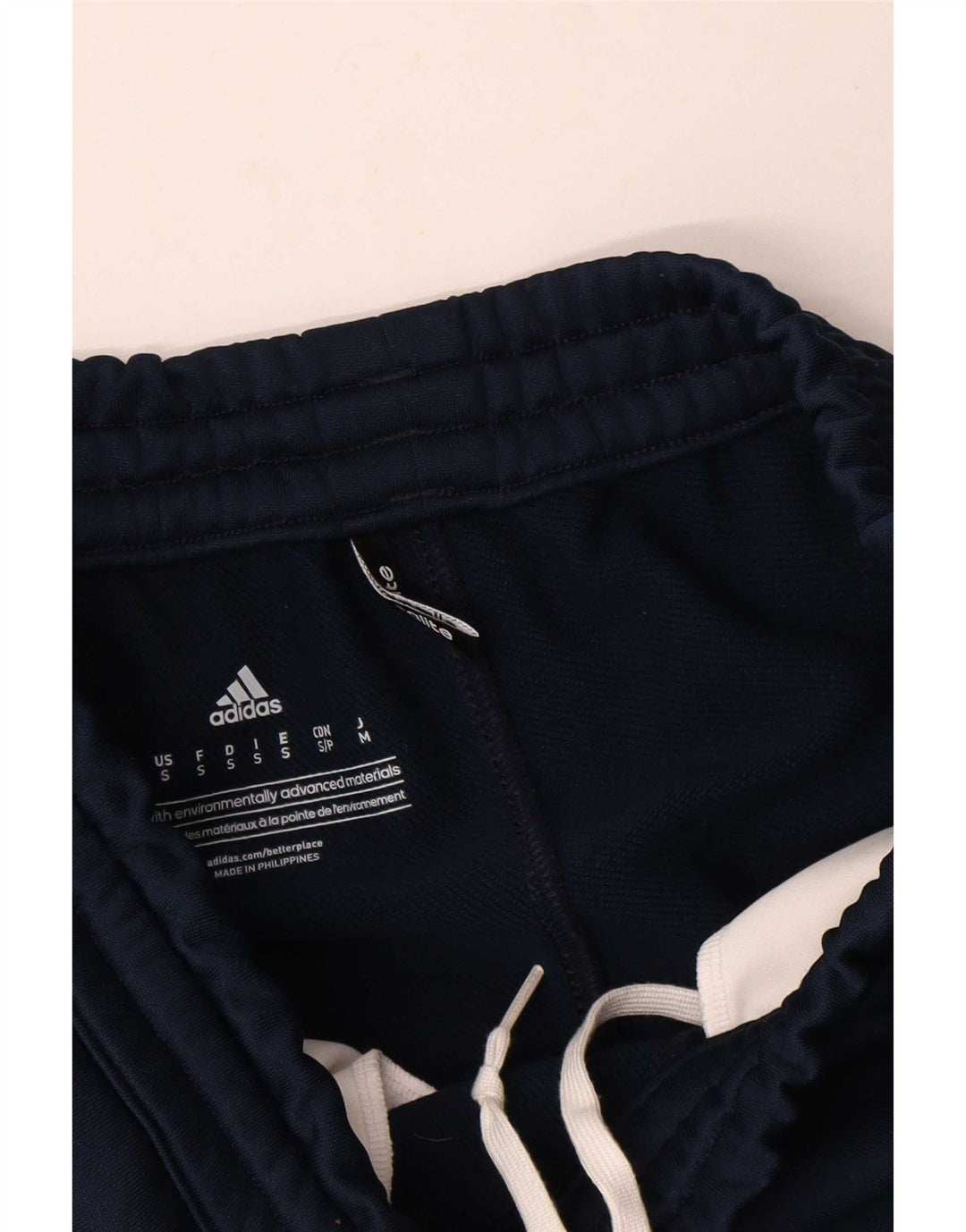Adidas Mens Tracksuit Trousers Small Navy Blue Polyester