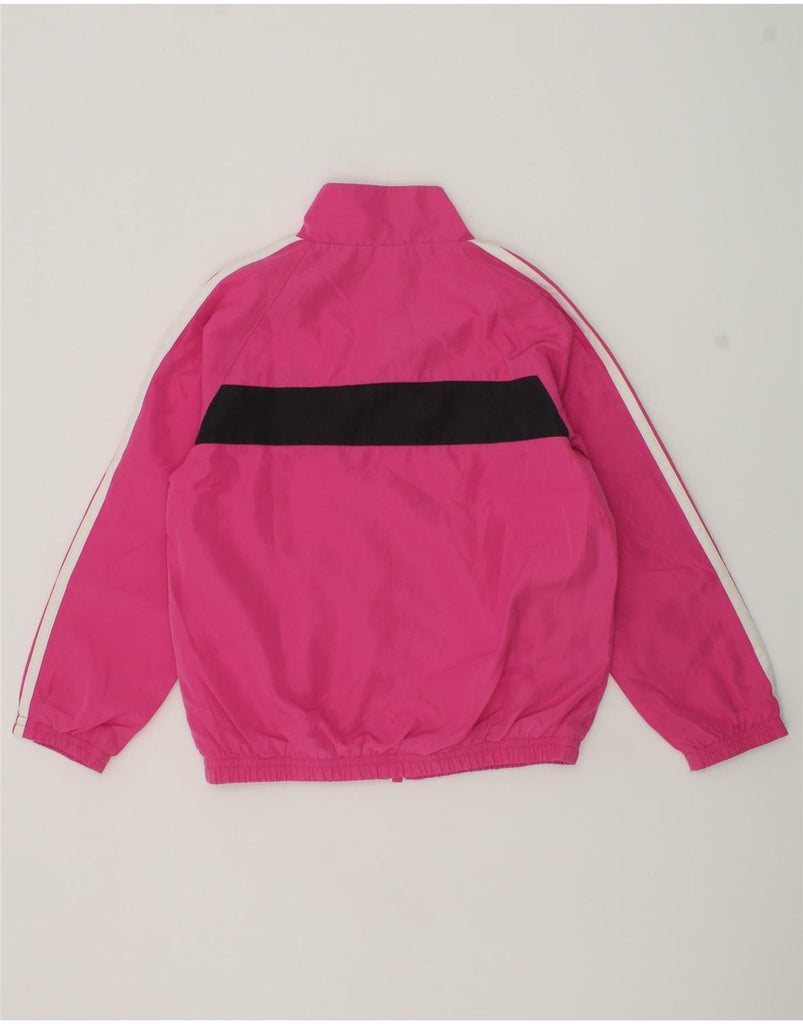 ADIDAS Girls Tracksuit Top Jacket 3-4 Years Pink Colourblock Polyester | Vintage Adidas | Thrift | Second-Hand Adidas | Used Clothing | Messina Hembry 