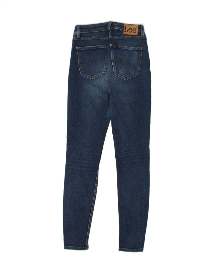 LEE Womens Skinny Jeans W26 L30 Navy Blue Cotton Vintage Lee and Second-Hand Lee from Messina Hembry 