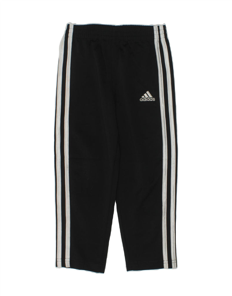 ADIDAS Boys Tracksuit Trousers 3-4 Years Black Polyester | Vintage Adidas | Thrift | Second-Hand Adidas | Used Clothing | Messina Hembry 