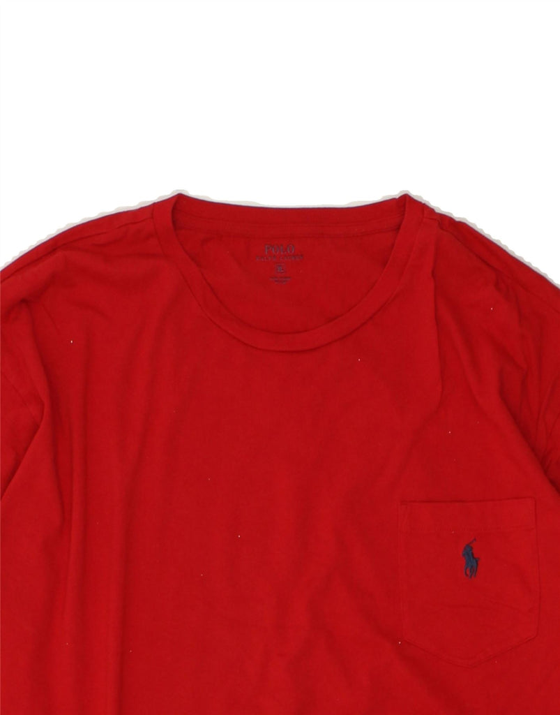 POLO RALPH LAUREN Mens Top Long Sleeve XL Red Cotton | Vintage Polo Ralph Lauren | Thrift | Second-Hand Polo Ralph Lauren | Used Clothing | Messina Hembry 