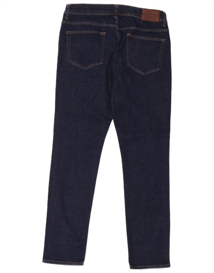 Hackett Mens Slim Jeans W34 L31 Navy Blue Cotton