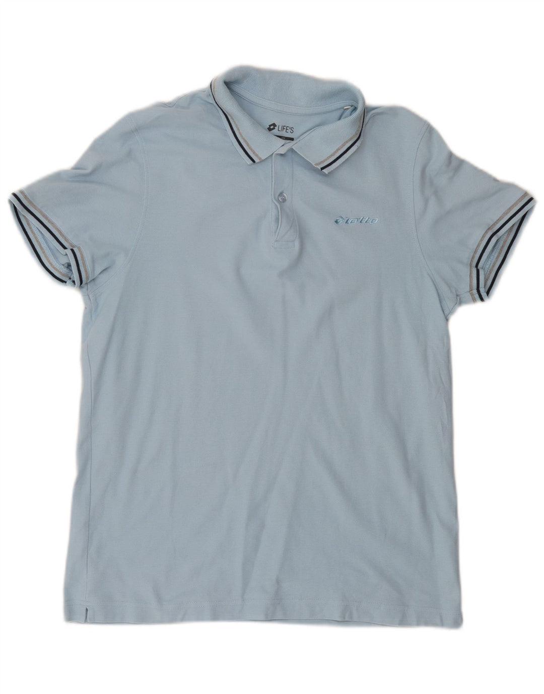 Lotto Mens Life's Polo Shirt Medium Blue