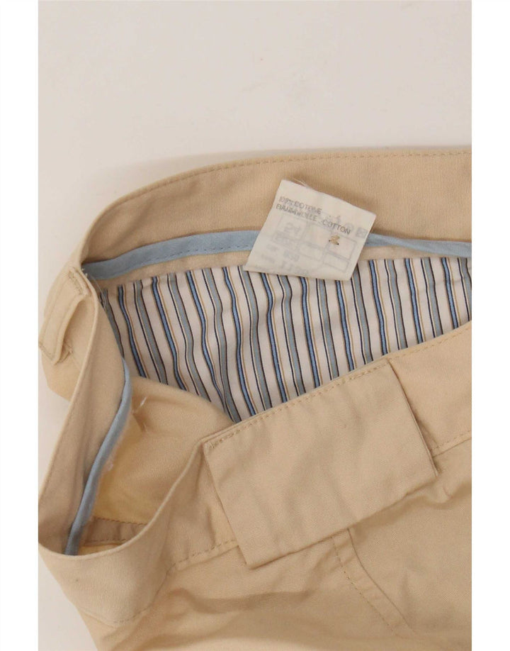 Mash Mens Chino Trousers W36 L34 Beige Cotton