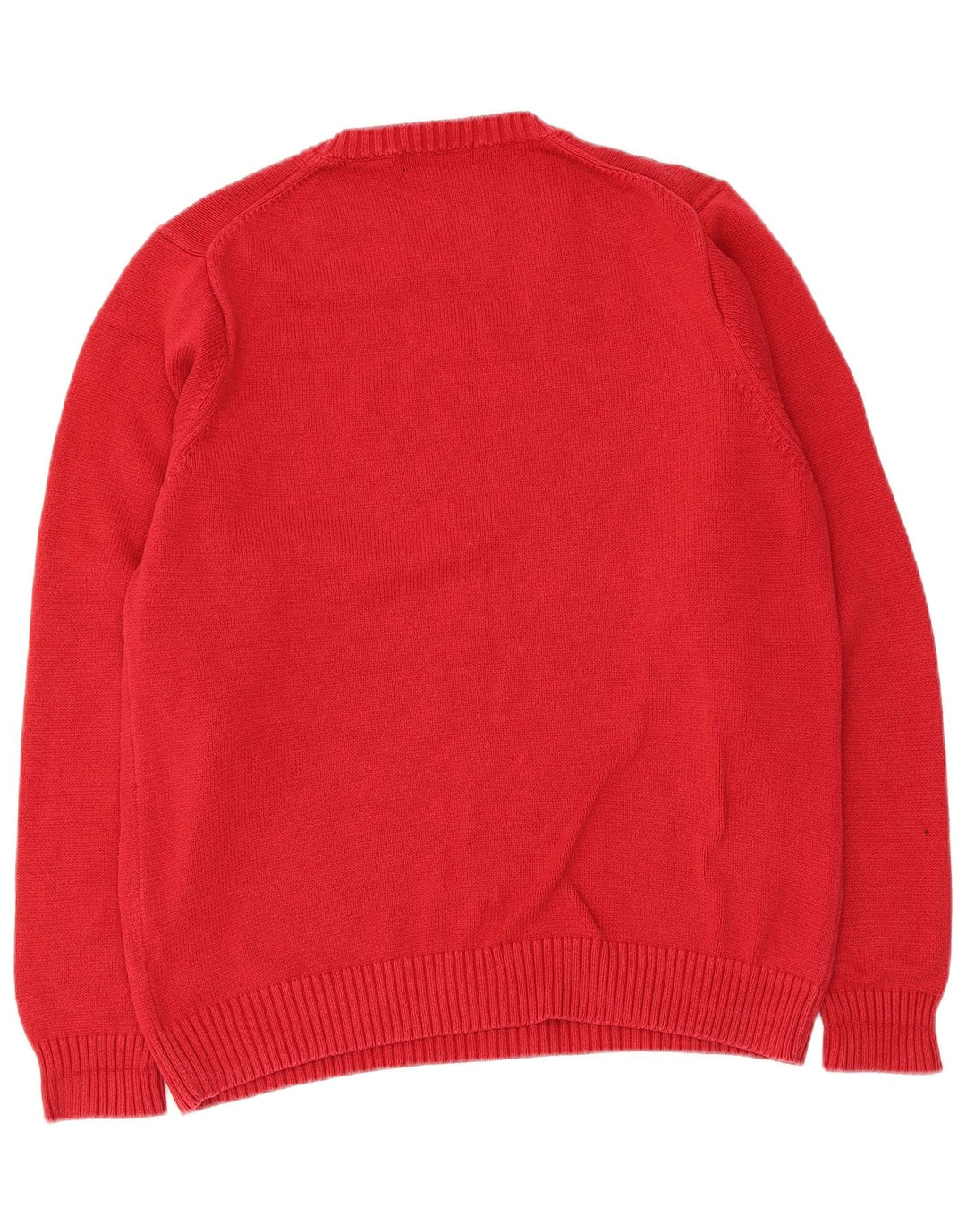 Marks & Spencer Mens Crew Neck Jumper Sweater UK 38/40 Medium Red