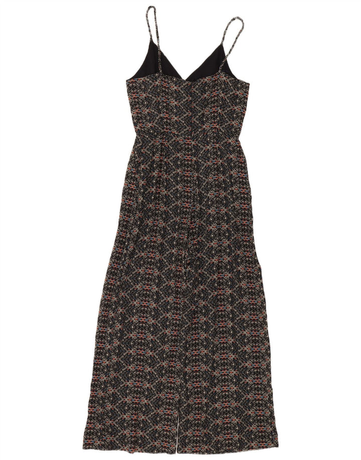 Zara Womens Sleeveless Jumpsuit UK 10 Small Blue Geometric