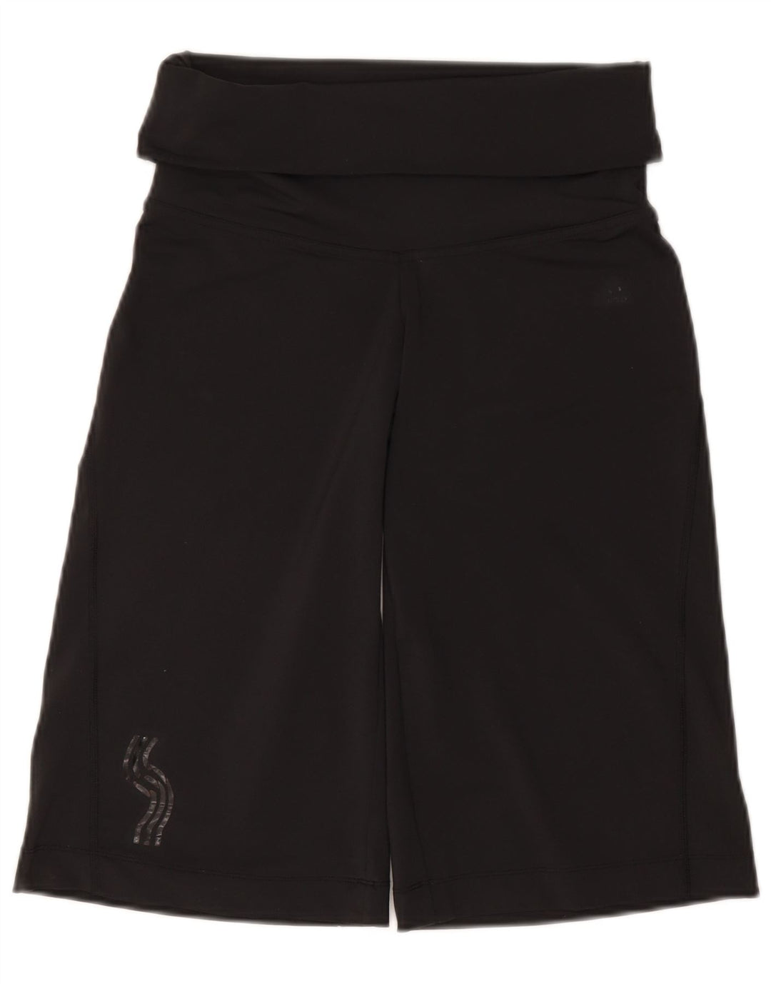 Adidas Womens Climalite Bermuda Sport Shorts UK 8 Small  Black Polyester