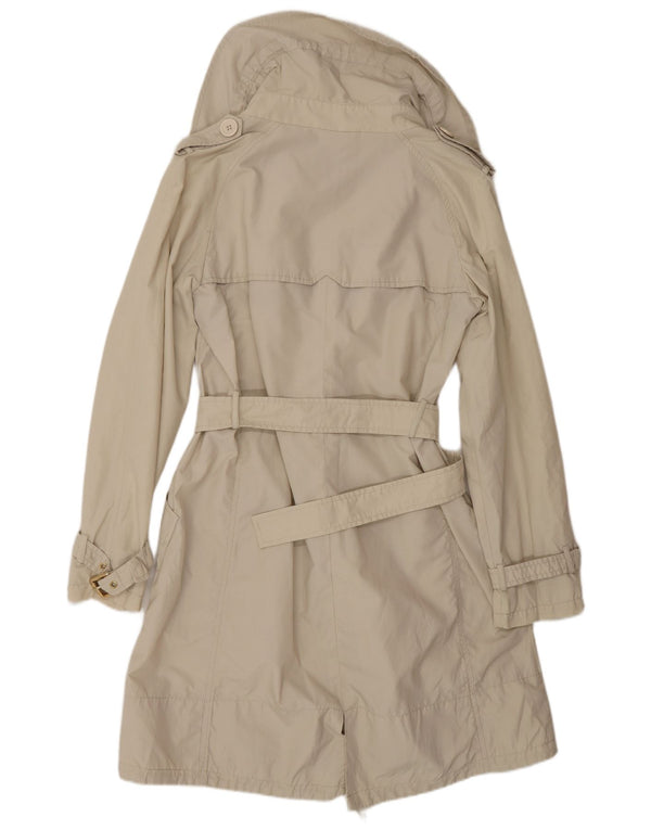 MAX MARA Womens Weekend Trench Coat UK 12 Medium Beige Cotton Classic