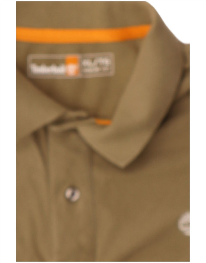 Timberland Mens Regular Fit Polo Shirt XL Beige