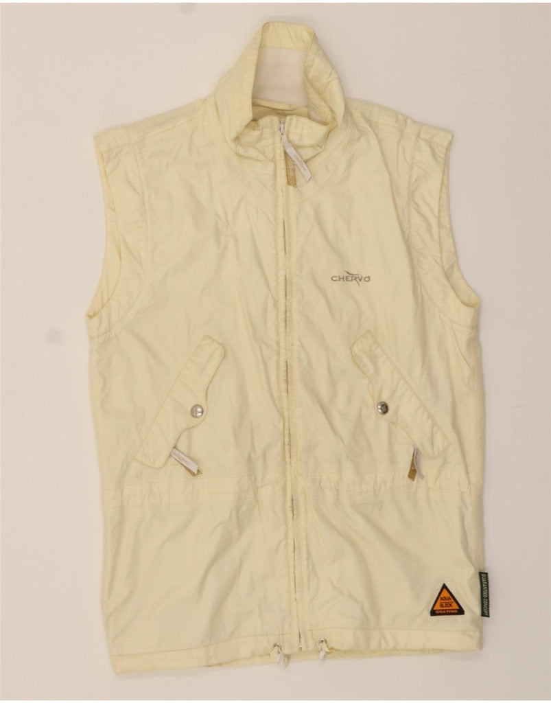 CHERVO Mens Gilet UK 36 Small Beige Polyamide Vintage Chervo and Second-Hand Chervo from Messina Hembry 