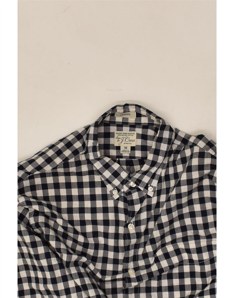 J. CREW Mens Classic Shirt Medium Black Gingham Cotton | Vintage J. Crew | Thrift | Second-Hand J. Crew | Used Clothing | Messina Hembry 