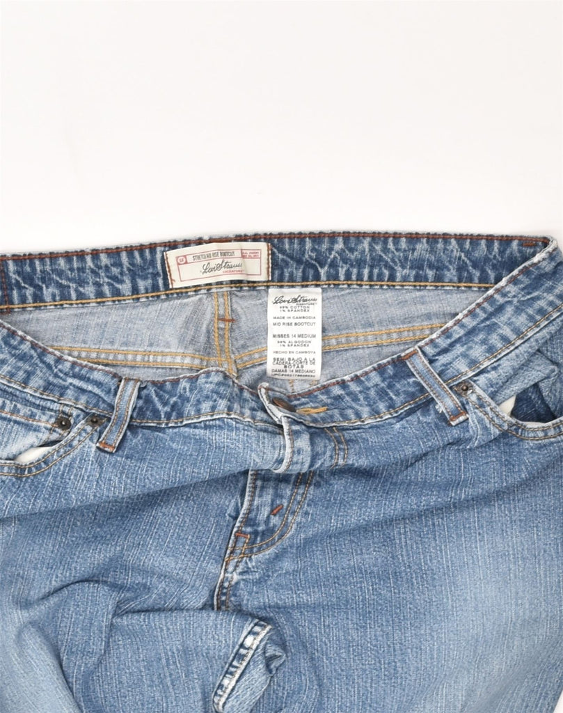 LEVI'S Womens Signature Bootcut Jeans US 14 XL W34 L32 Blue Cotton | Vintage Levi's | Thrift | Second-Hand Levi's | Used Clothing | Messina Hembry 