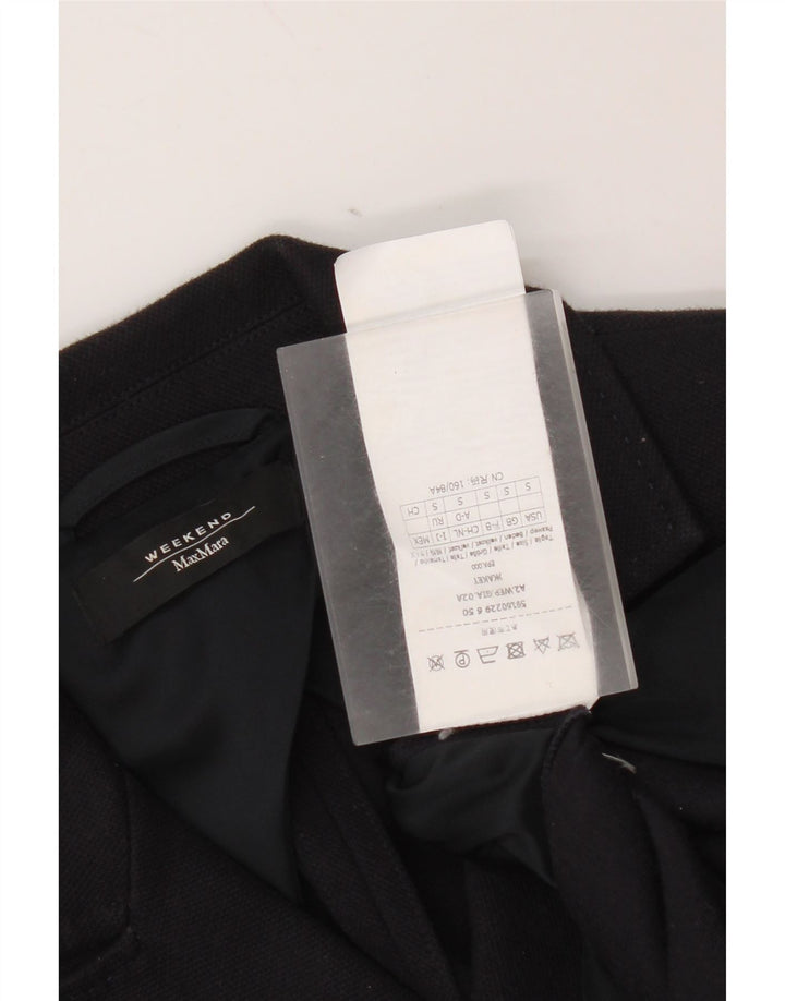 Max Mara Womens Weekend Double Breasted Blazer Jacket UK 10 Small Navy Blue