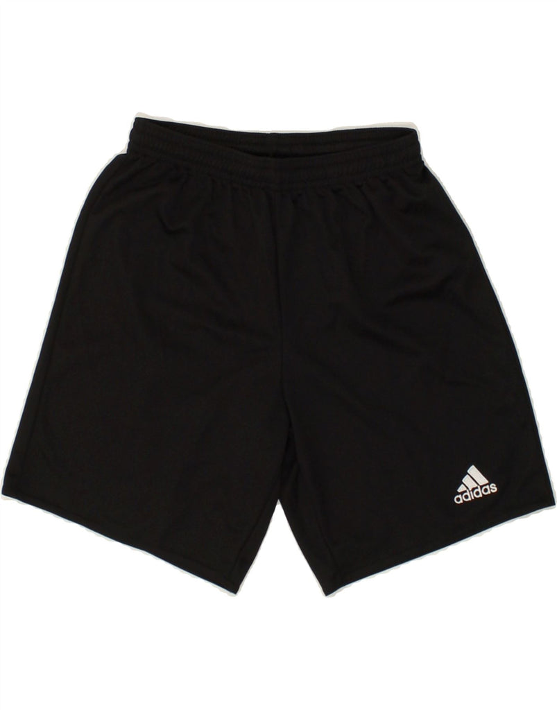 ADIDAS Boys Sport Shorts 11-12 Years Black Polyester | Vintage Adidas | Thrift | Second-Hand Adidas | Used Clothing | Messina Hembry 