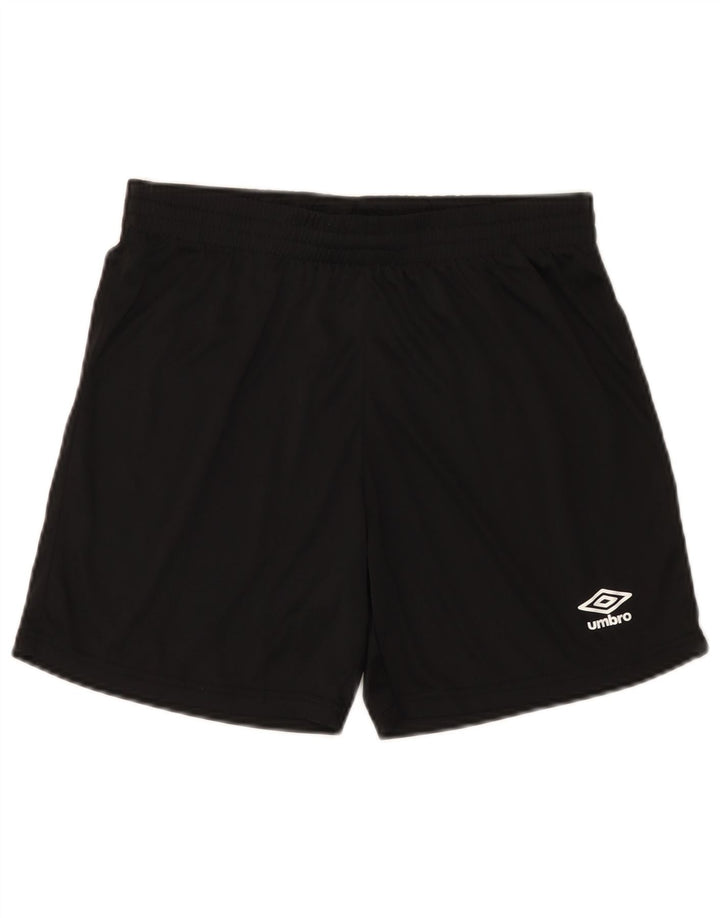 Umbro Mens Sport Shorts Small Black Polyester