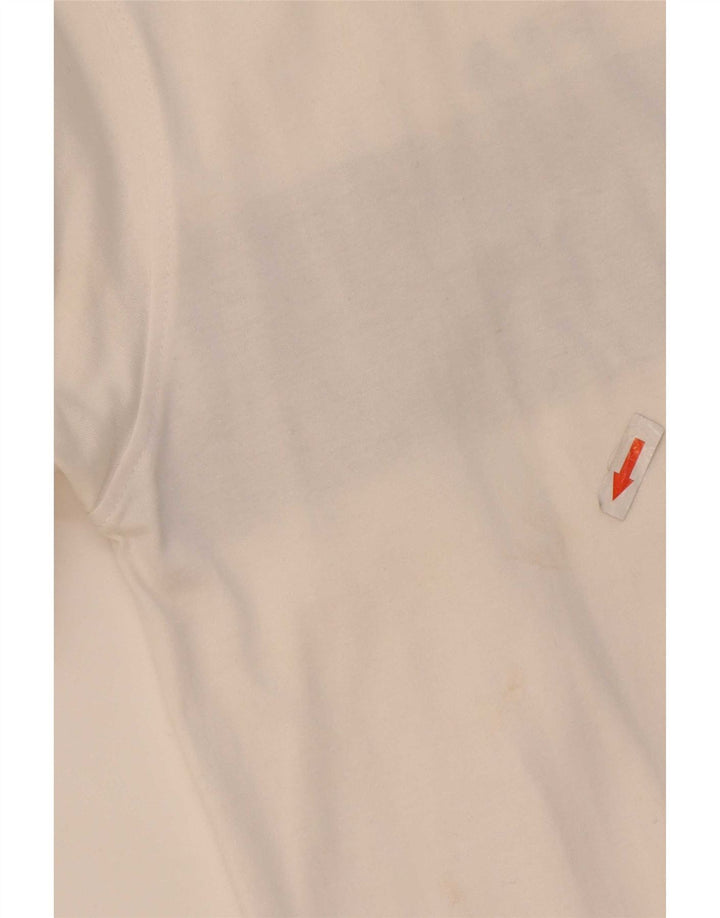 Fila Mens Tracksuit Top Jacket Small White Colourblock Cotton