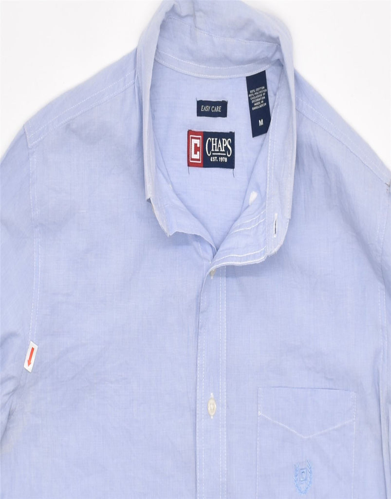 CHAPS Mens Shirt Medium Blue Cotton | Vintage | Thrift | Second-Hand | Used Clothing | Messina Hembry 