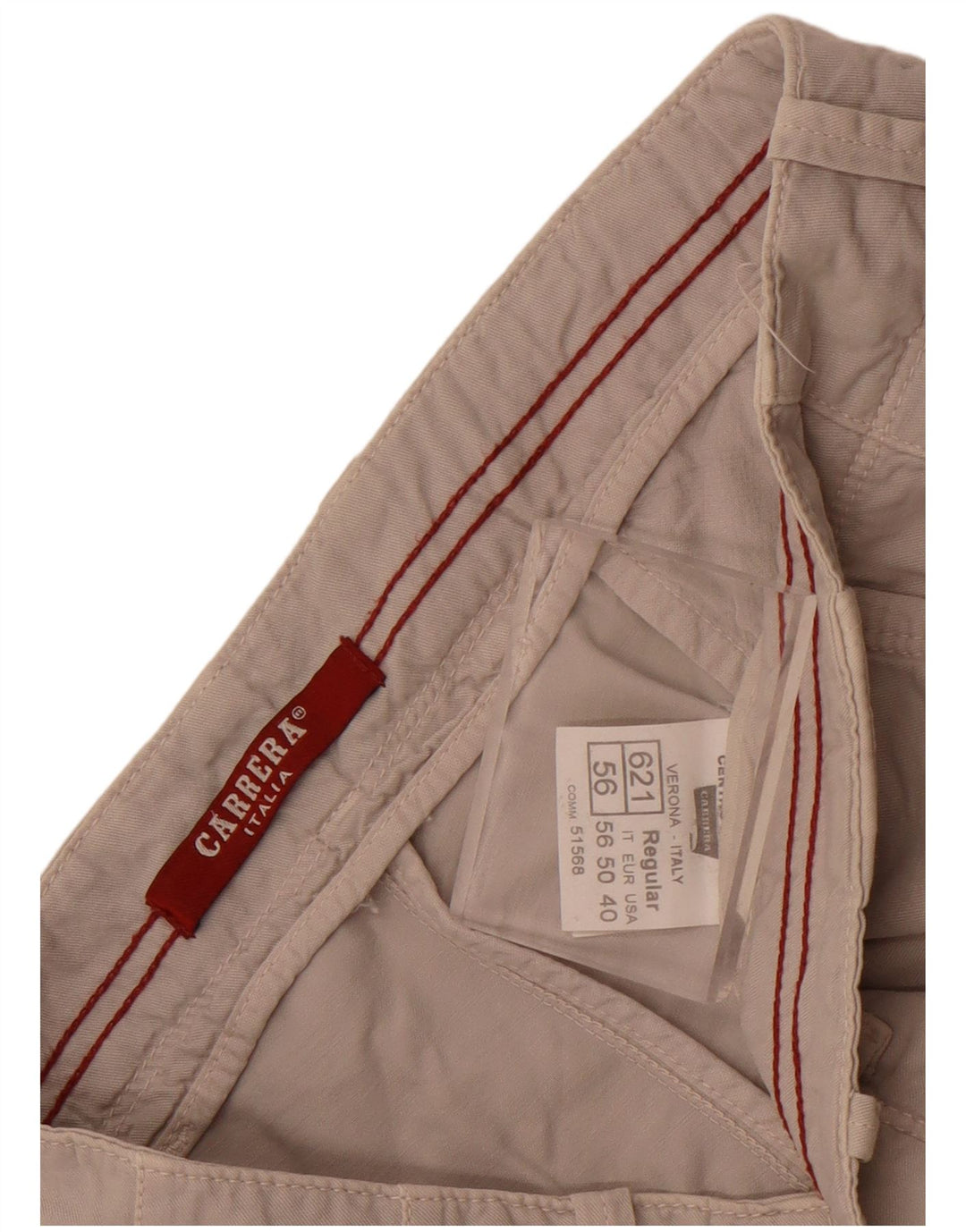 Carrera Mens Chino Shorts IT 56 3XL W38 Grey Cotton