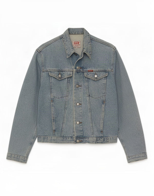 Rifle Mens Denim Jacket UK 40 Large Blue