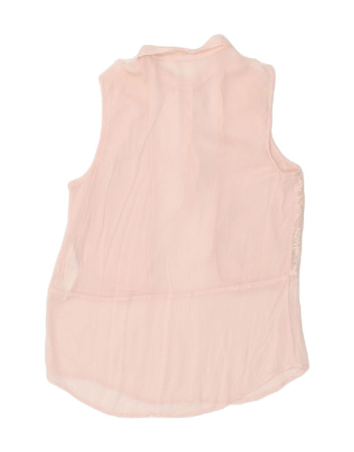 NAF NAF Womens Sleeveless Blouse Top EU 40 Medium Pink Viscose Vintage Naf Naf and Second-Hand Naf Naf from Messina Hembry 