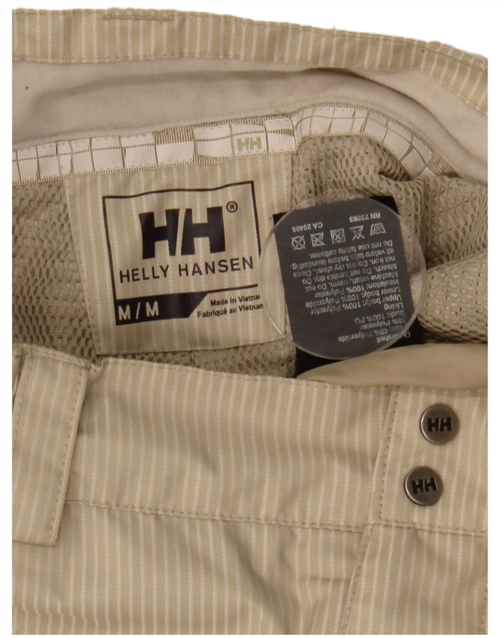 Helly Hansen Mens Windbreaker Trousers Medium W30 L31 Beige Striped