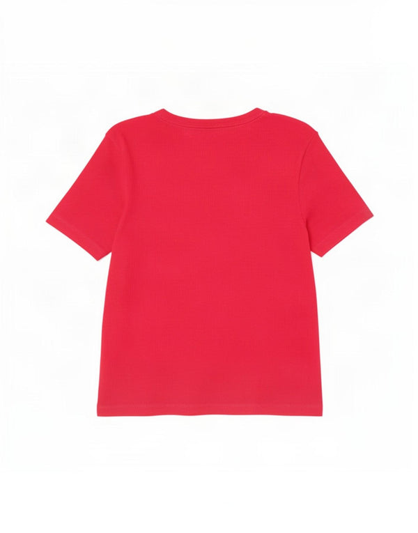 Marks & Spencer Womens T-Shirt Top UK 12 Medium Pink Cotton