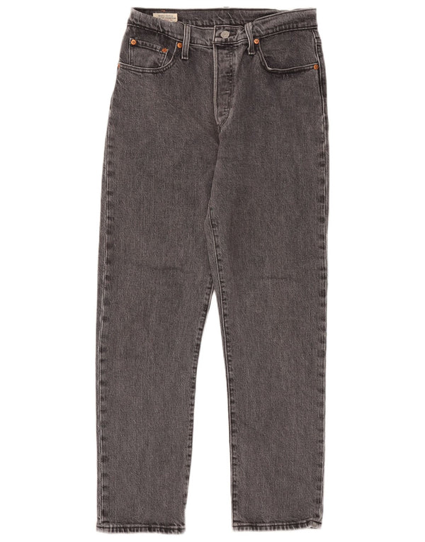 Levi's Womens 501 Straight Jeans W29 L28 Grey Cotton