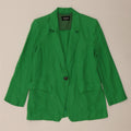 Marella Womens EMME 1 Button Blazer Jacket UK 8 Small Green Linen