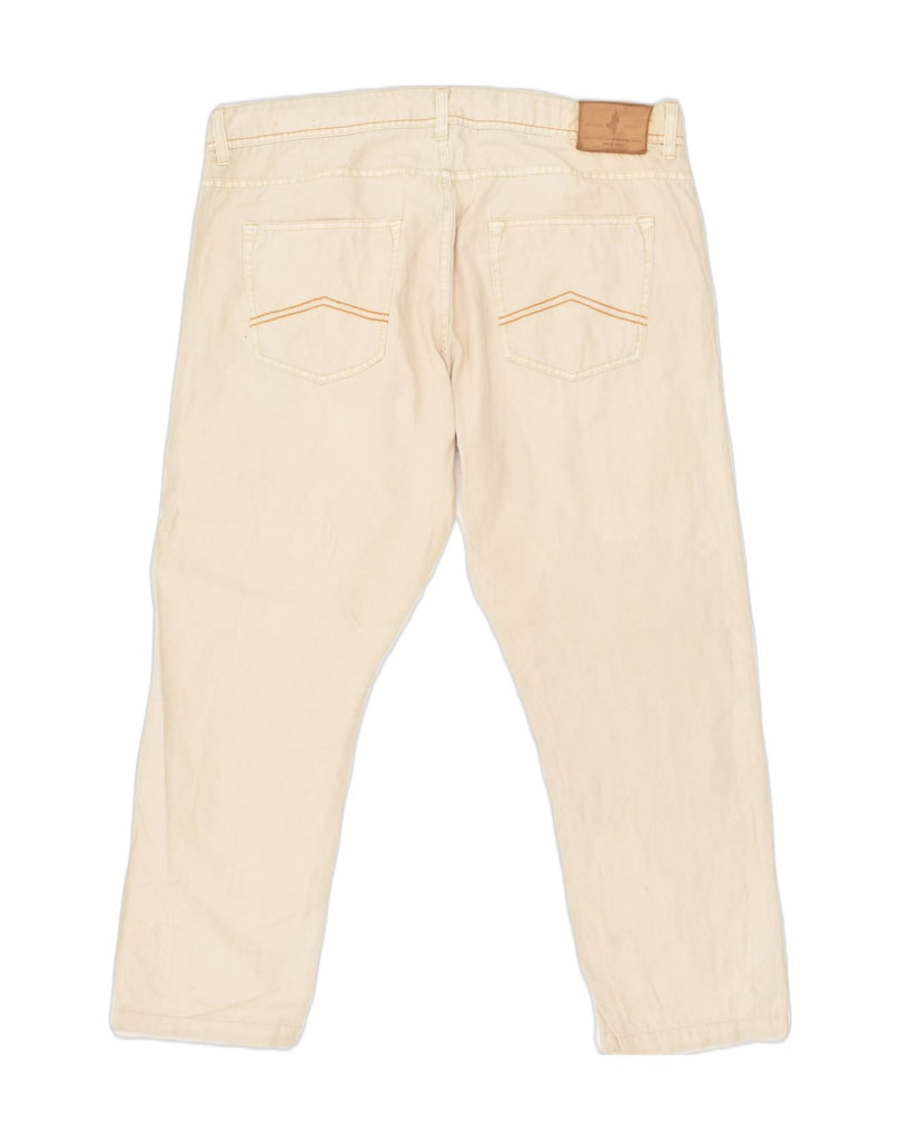 MARLBORO CLASSICS Mens Regular Tapered Casual Trousers W36 L25 Beige | Vintage Marlboro Classics | Thrift | Second-Hand Marlboro Classics | Used Clothing | Messina Hembry 