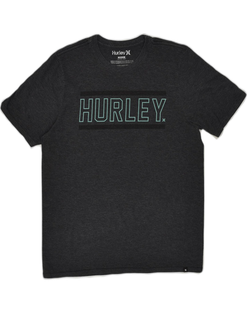 HURLEY Mens Graphic T-Shirt Top Medium Grey Cotton | Vintage Hurley | Thrift | Second-Hand Hurley | Used Clothing | Messina Hembry 