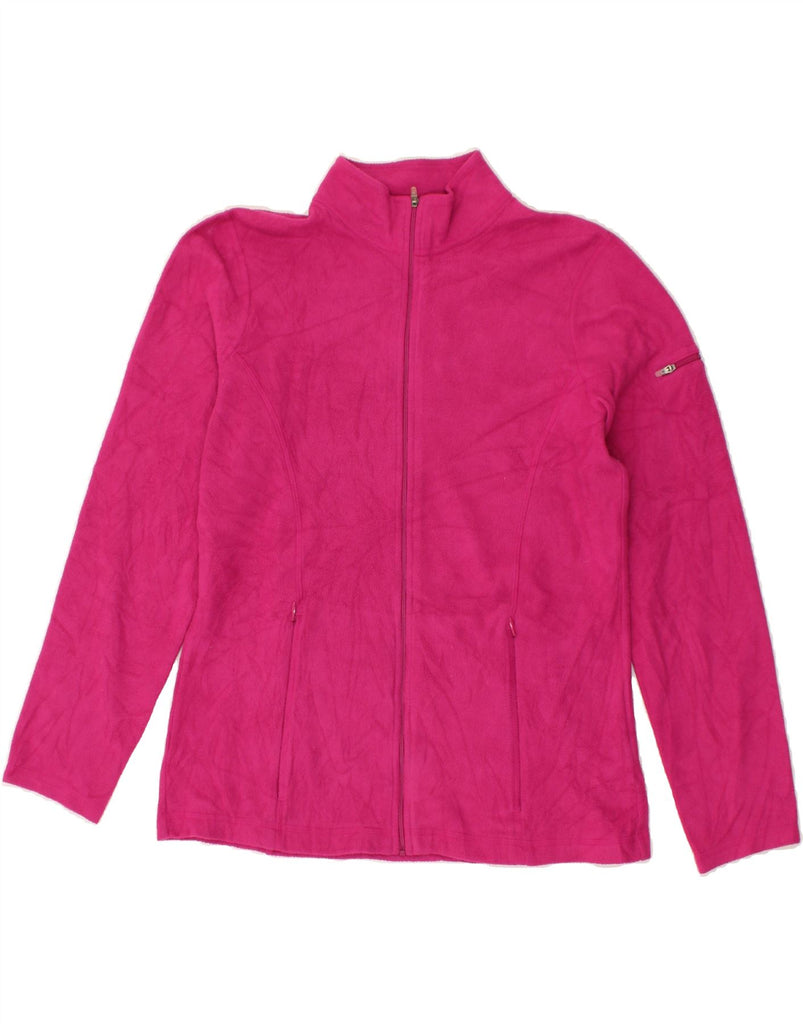 L.L.BEAN Womens Fleece Jacket UK 10 Small Pink Polyester | Vintage L.L.Bean | Thrift | Second-Hand L.L.Bean | Used Clothing | Messina Hembry 