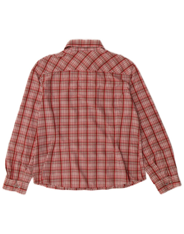 Schoffel Womens Slim Fit Shirt UK 14 Medium Red Check Polyamide