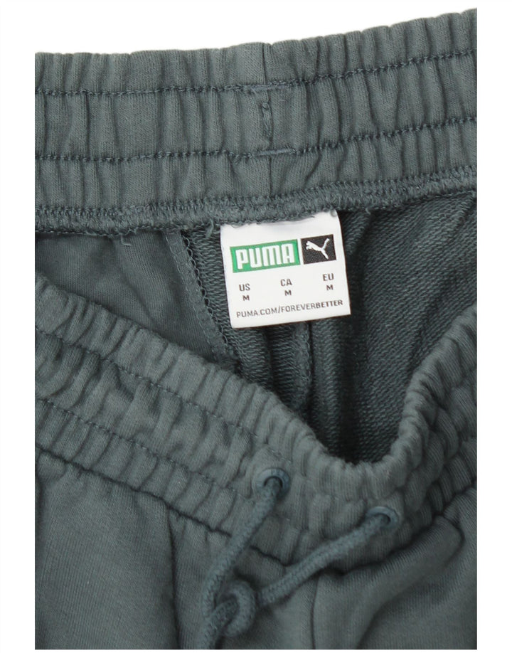PUMA Mens Sport Shorts Medium  Green Cotton