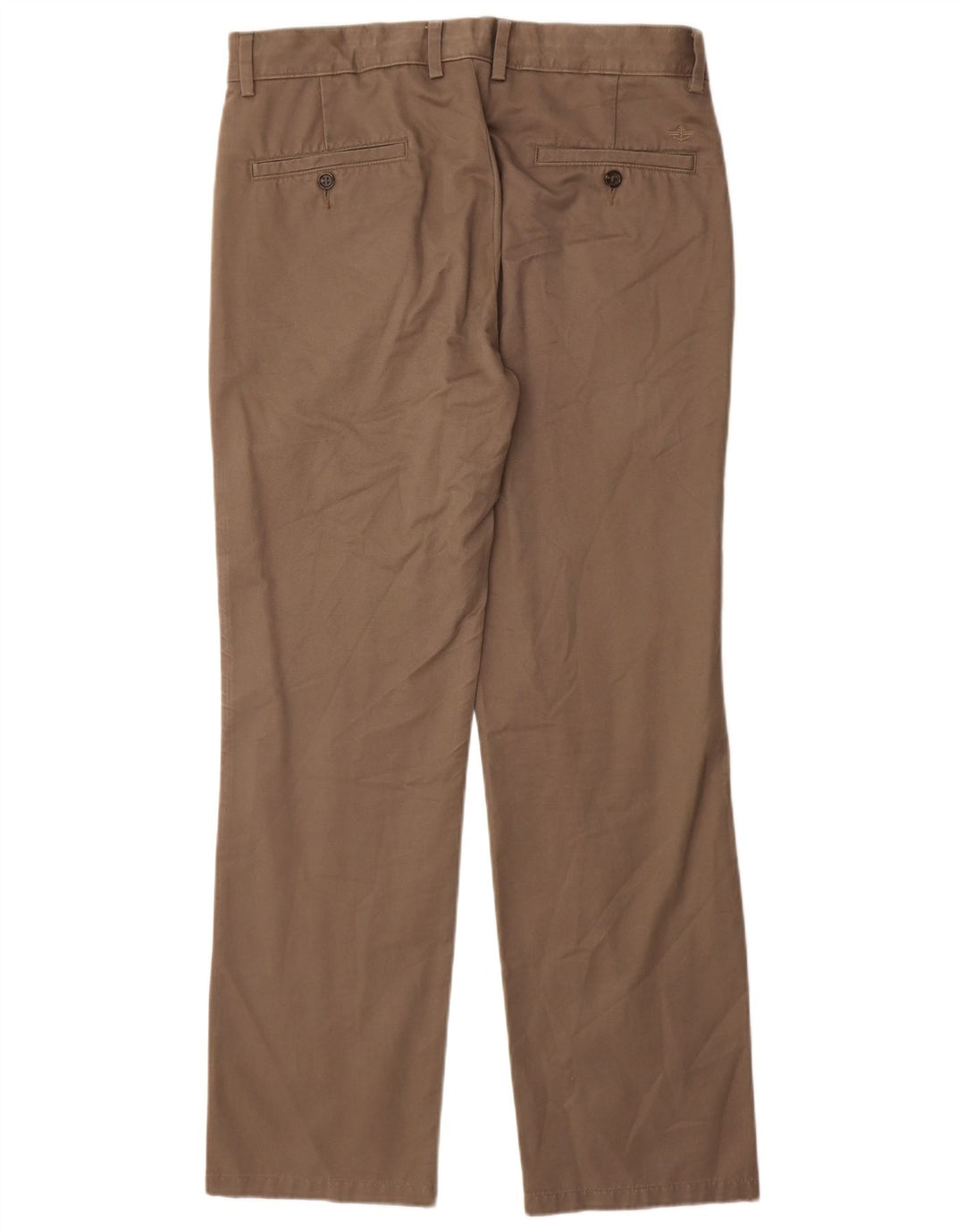 Dockers Mens Straight Chino Trousers W34 L32 Grey Cotton