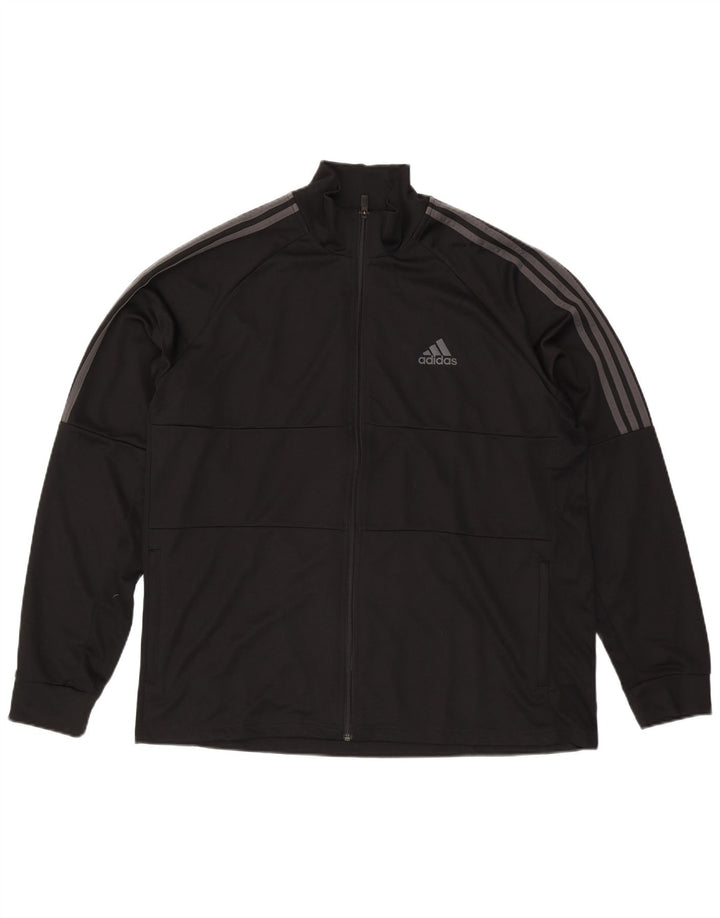 Adidas Mens Aeroready Tracksuit Top Jacket 2XL Black Polyester